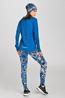 Regular Running Leggings Dynamic Mosaic Fern Blue - packshot