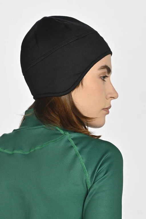 Short hat with earflaps Black Nessi Sportswear