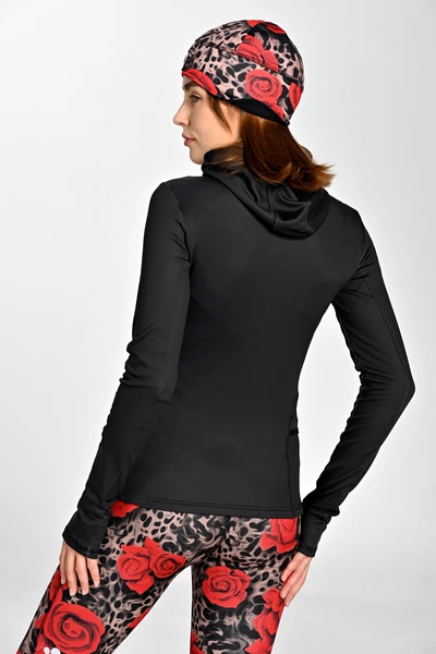 Termoaktywna bluza z kapturem Black