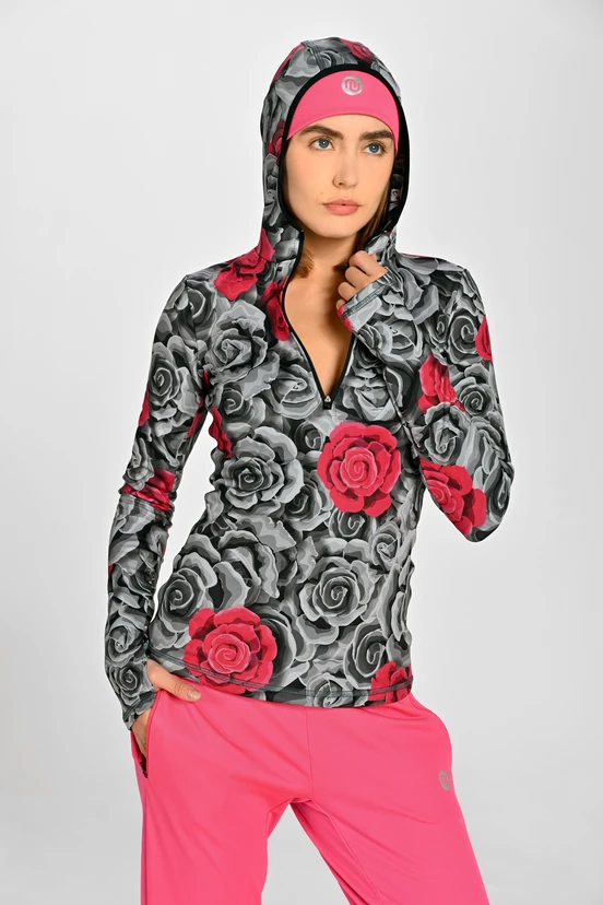 Thermoactive hoodie Ornamo Roses - packshot