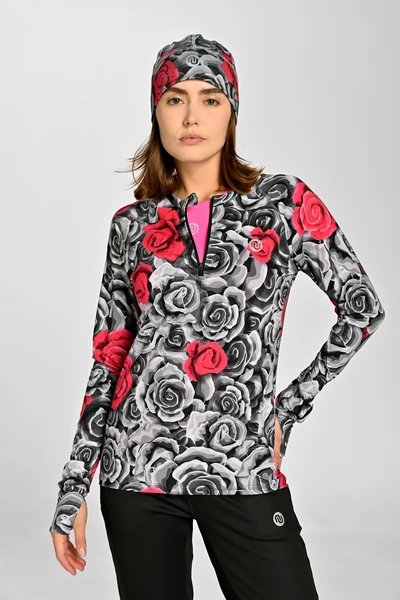 Blouse Zip Ornamo Roses