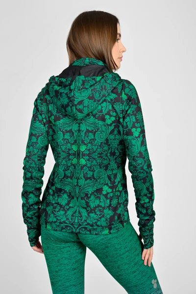 Bluza rozpinana premium z kapturem Ornamo Verde