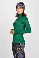 Insulated blouse with stand-up collar Zip Fern Green - packshot