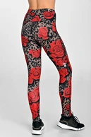 Insulated running leggings Dynamic Selva Roses - packshot