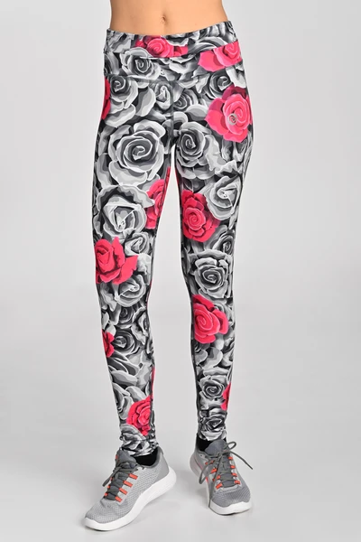 Leggings regular with waistband Pro Ornamo Roses