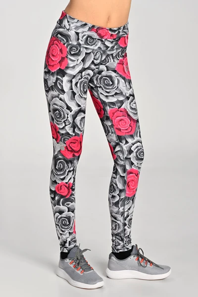 Legginsy regular z pasem Pro Ornamo Roses Sample