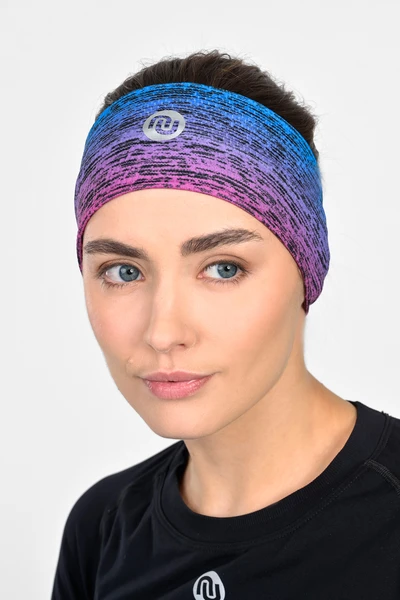 Sports headband Melange Azzurro-Rosa