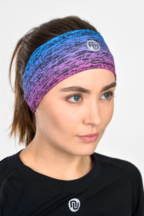 Sports headband Melange Azzurro-Rosa - packshot