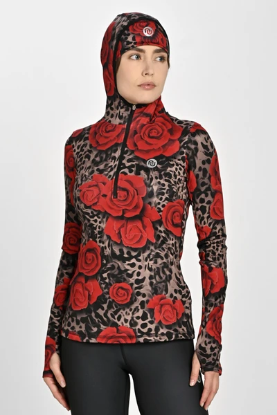 Termoaktywna bluza z kapturem Selva Roses