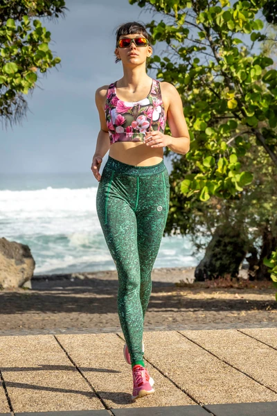 Dual Space leggings with side pockets Blink Green