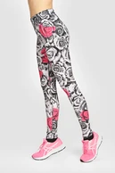 Dual Space leggings with side pockets Ornamo Roses - packshot