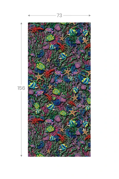 Velký ručník z mikrovlákna Mosaic Sea
