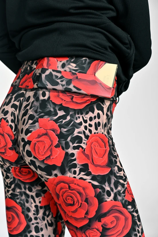 Leggings regular with waistband Pro Selva Roses - packshot