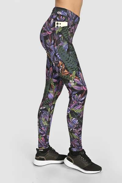 Dual Space leggings with side pockets Purple Ling