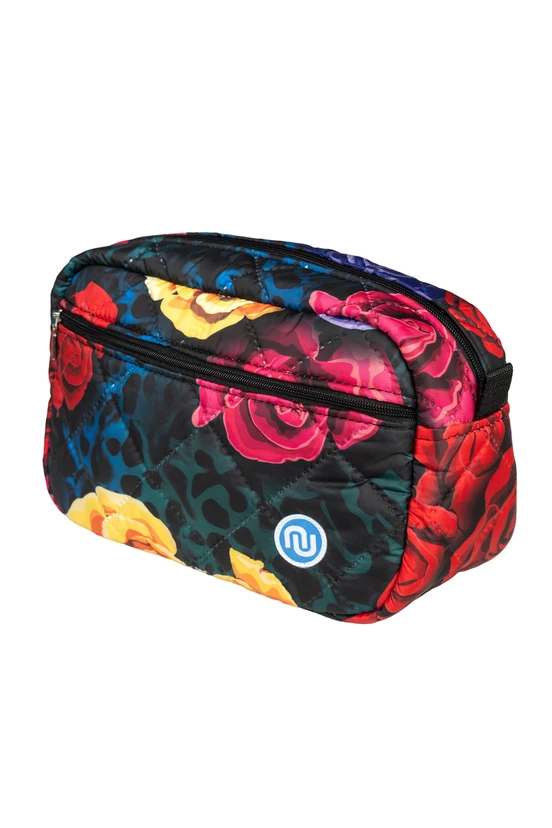 Quilted cosmetic bag Selva Roses Cobalt - packshot