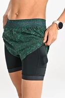 Spodenki sportowe z legginsami damskie Blink Green - packshot