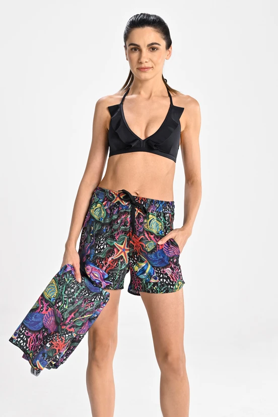 Women's beach shorts Mosaic Sea - packshot